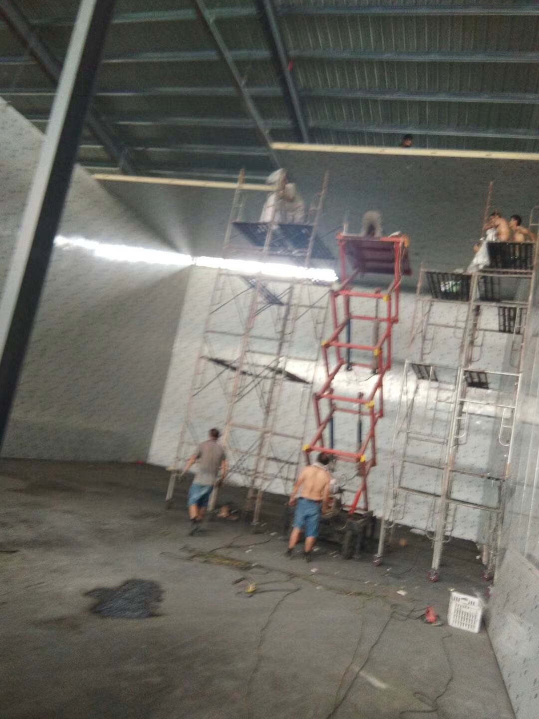 保鲜冷库施工现场